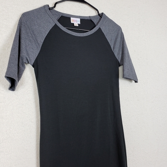 Lularoe black and gray maxi dress size XXS - Picture 2 of 6